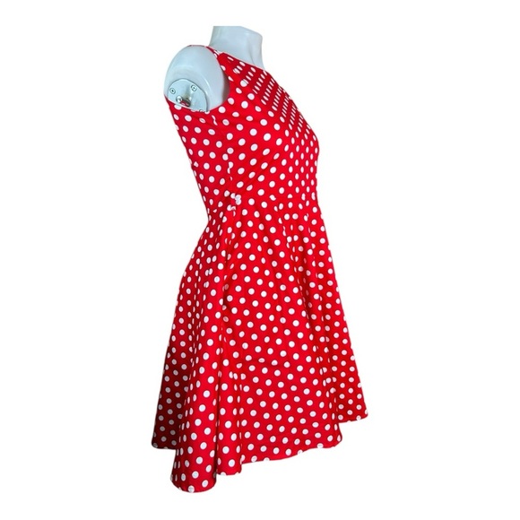 BlackButterfly Kids ‘Audrey’ Vintage Polka Dot 50’s Dress Red & White Sz 11-12 - Picture 4 of 12